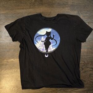 Vintage Sailor Moon Black T-Shirt